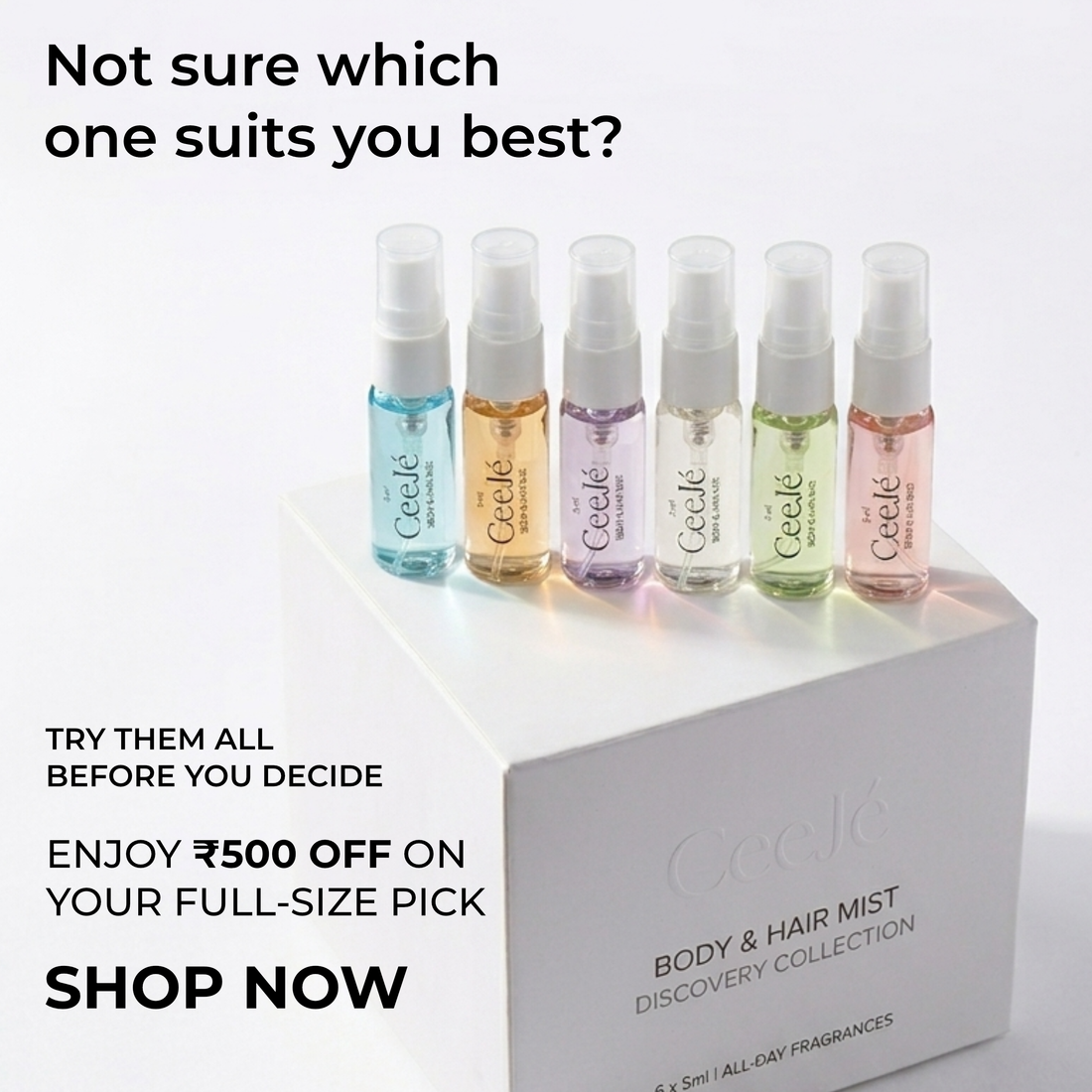 Voyage set 6 x 5ml Samples